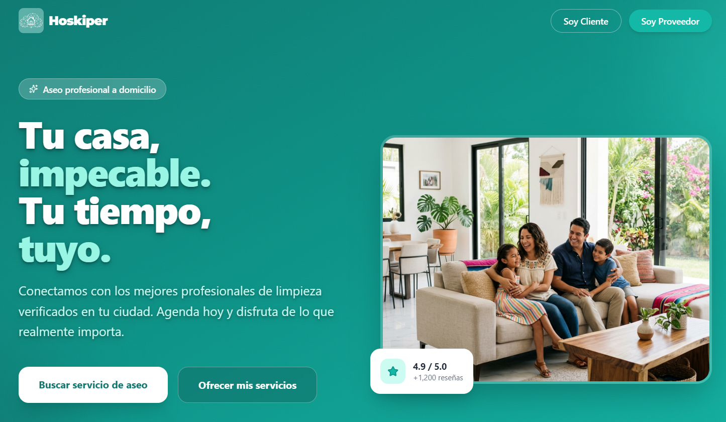 Hoskiper Portal Screenshot